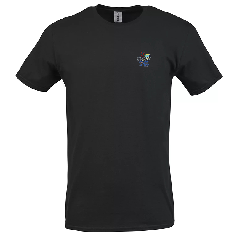 "I Saw PR" Embroidered T-Shirt – Left Chest Logo Edition