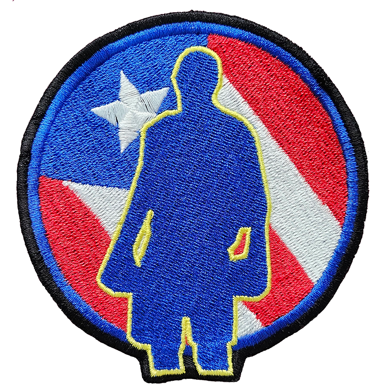 “Corazón Campeón” Puerto Rico Embroidered Patch — 4" or 8"