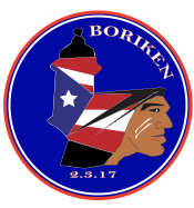 “Garita Borikén — BCQ” Puerto Rico Embroidered Patch — 4" or 8"