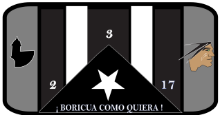 “Boricua Como Quiera — BCQ” Black Puerto Rican Flag Patch — 4" or 8"