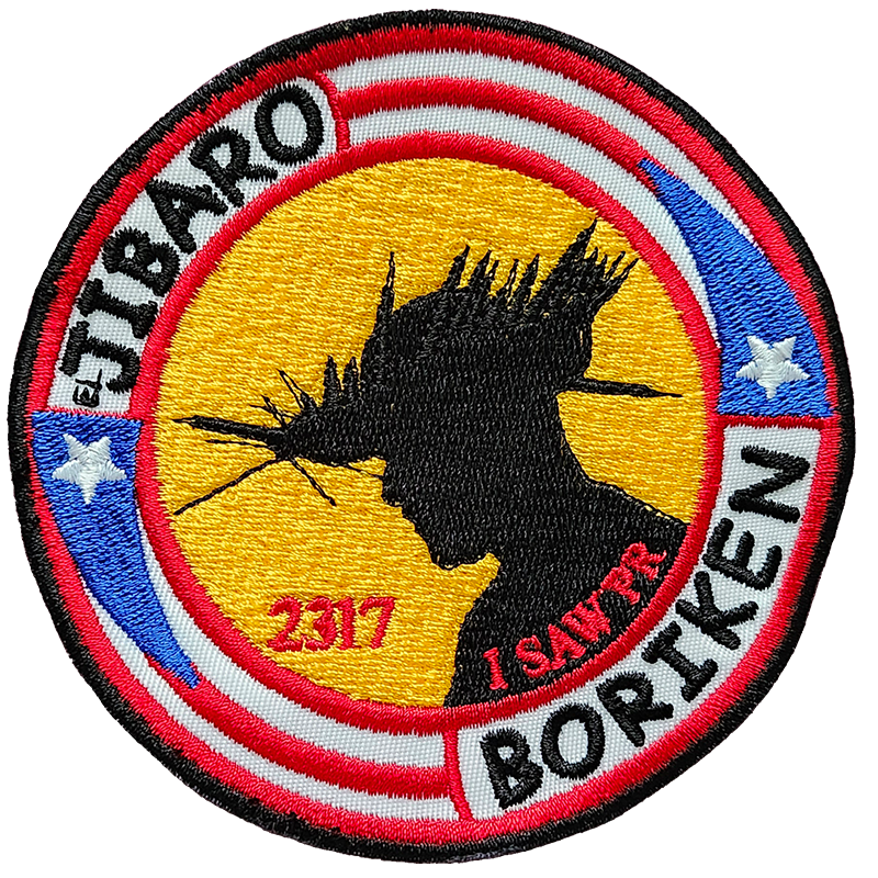 “Jíbaro Borikén — BCQ” Puerto Rico Embroidered Patch — 4" or 8"
